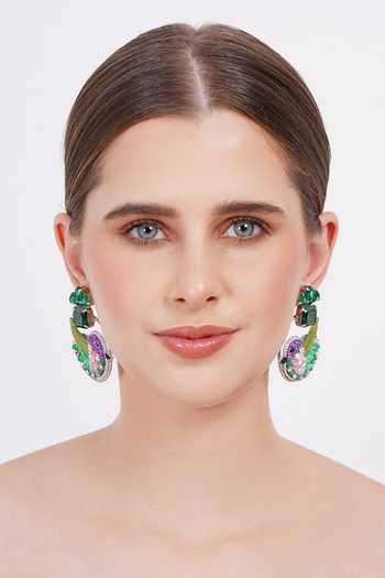 Shop_APT FOREVER_Green Humming Birdsong Handmade Earrings _Online_at_Aza_Fashions