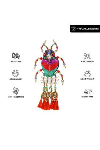 Shop_APT FOREVER_Multi Color Spotty Moth Hop Beaded Earrings _Online_at_Aza_Fashions