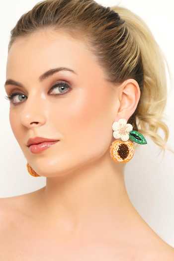 Buy_APT FOREVER_Peach Keen Beaded Earrings 
