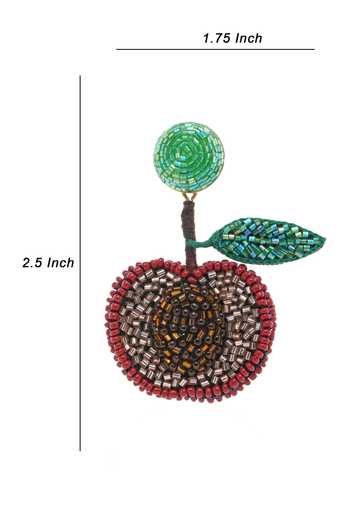 Buy_APT FOREVER_Purple Plum Perfect Beaded Earrings _Online_at_Aza_Fashions