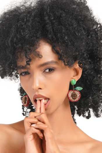 Buy_APT FOREVER_Purple Plum Perfect Beaded Earrings 