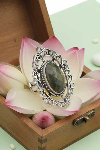 Sangeeta Boochra Silver Statement Ring 