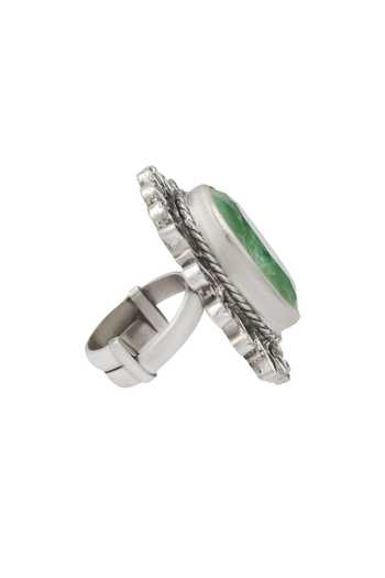 Sangeeta Boochra Oval Cut Stone Statement Ring 