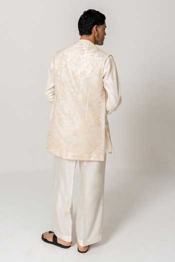 Wabi Sabi By Anshum-Ritesh Moonlit Embroidered Jacket Pant Set 
