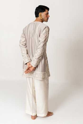 Wabi Sabi By Anshum-Ritesh Bias Bel Embroidered Kurta Set 