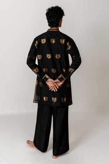 Wabi Sabi By Anshum-Ritesh Bagh Woven Chanderi Kurta & Pant Set 