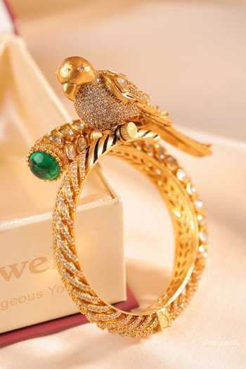 MRJEWELS Suhira Parrot Designer Mossanite Bangle 