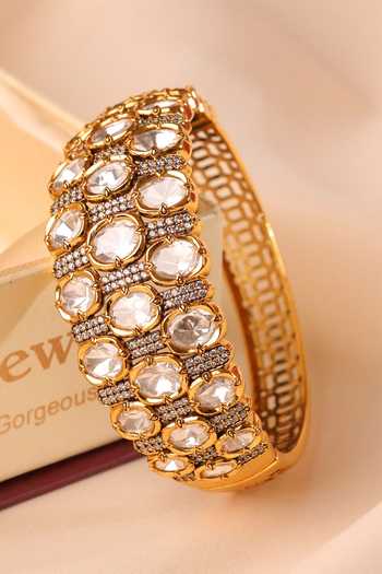 MRJEWELS Aurea Imperial Polki Embellished Bangle 
