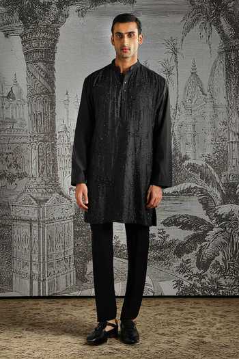 Asuka Regal Texture Chanderi Silk Kurta & Pant Set 