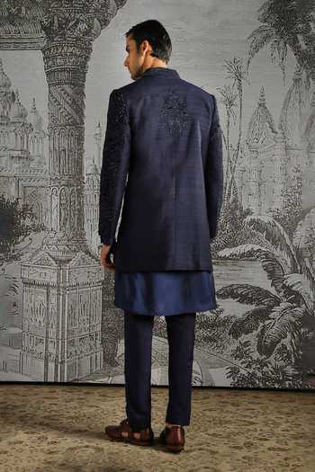 Asuka Silk Embroidered Sherwani Set 
