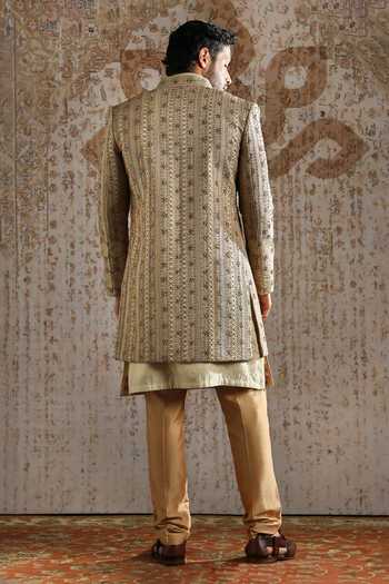 Asuka Antique Brocade Pattern Sherwani Set 