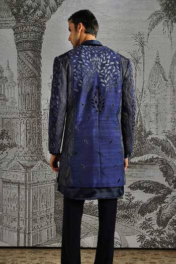 Asuka Ornamental Panel Embroidered Sherwani Set 