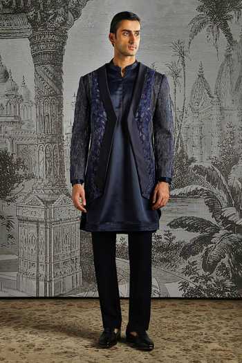 Asuka Ornamental Panel Embroidered Sherwani Set 