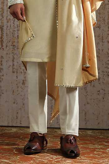 Buy Asuka Gold Tissue Regal Embroidered Kurta And Pant Set Buy_Asuka_Gold Tissue Regal Embroidered Kurta And Pant Set