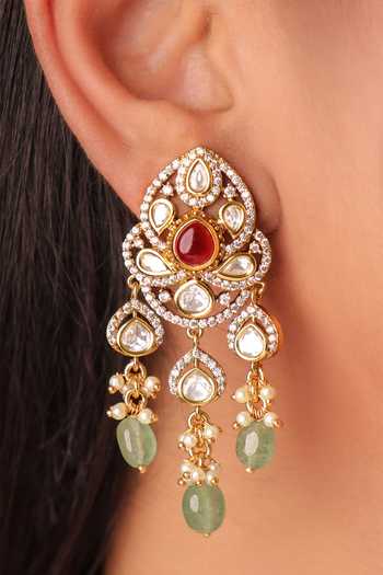 MRJEWELS Aarohi Heirloom Kundan Embellished Choker Set 