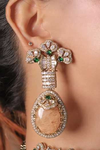 MRJEWELS Maharani Aura Cabochon Choker Set 