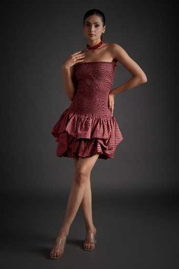 Jyoti Sachdev Iyer Geometric Print Dress 