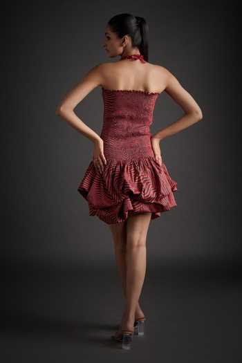 Jyoti Sachdev Iyer Geometric Print Dress 