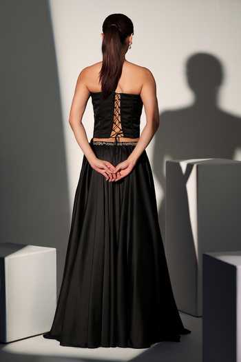 Libas Cafe by Nidhi & Ashish Alizeh Embroidered Corset & Lehenga Set 