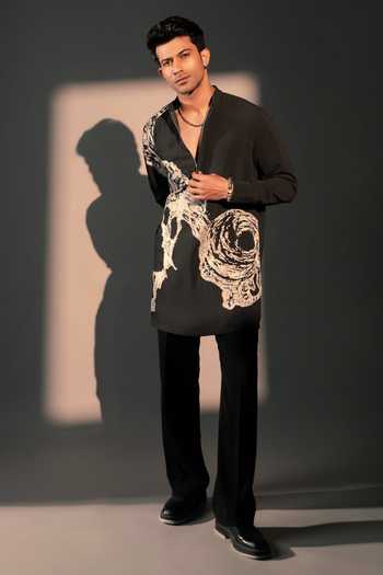 Rohit Doshi Ancient Layers Embroidered Kurta Set 