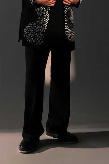 ROHIT DOSHI_Black Multiverse Embroidered Jacket And Kurta Set _Online_at_Aza_Fashions