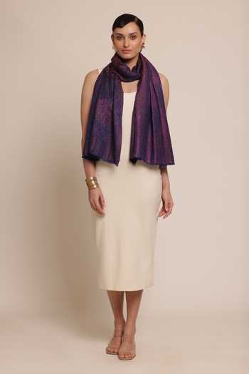 SHAZA Wool Kani Weave Stole 