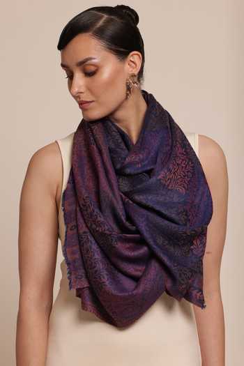 SHAZA Wool Kani Weave Stole 