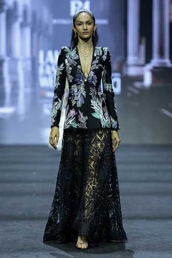 Ritika Mirchandani Floria Embroidered Jacket & Skirt Set 