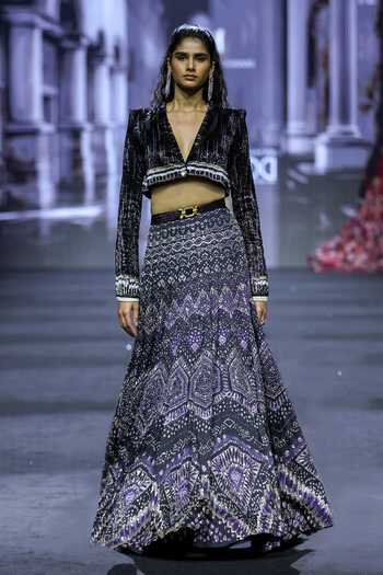 Ritika Mirchandani Isidora Cropped Blazer & Skirt Set 