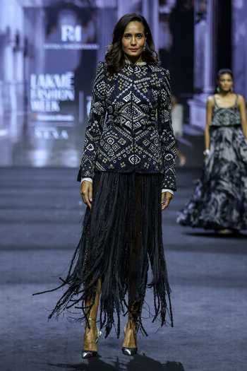 Ritika Mirchandani Diantha Crystal Embroidered Kurta & Skirt Set 