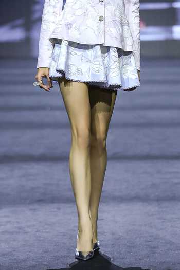 Ritika Mirchandani_Purple Velvet, Dupion, Suede Round Neck Posie Crystal Floral Top And Skirt Set _Online_at_Aza_Fashions