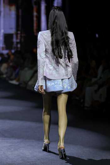 Ritika Mirchandani Posie Crystal Floral Top & Skirt Set 