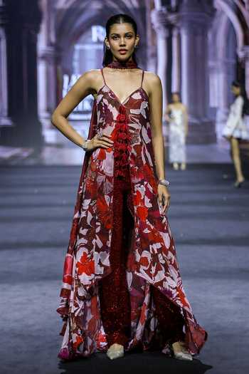 Ritika Mirchandani Laurel Printed Organza Kurta Set 