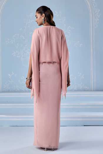 Seema Thukral Fizola Embellished Kaftan With Skirt 
