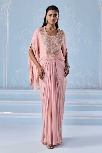 Seema Thukral Fizola Embellished Kaftan With Skirt 