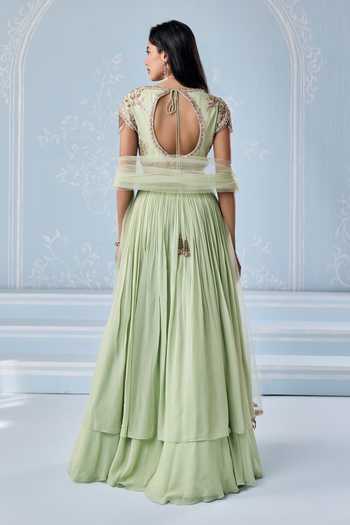 Seema Thukral Agnes Embellished Anarkali & Dupatta Set