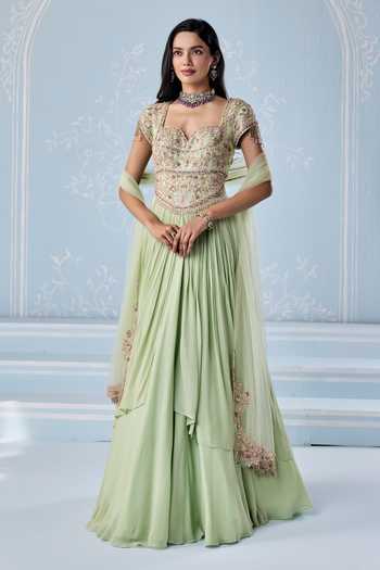 Seema Thukral Agnes Embellished Anarkali & Dupatta Set