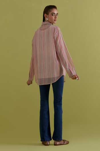 Upavita Vertical Stripe Pattern Shirt 