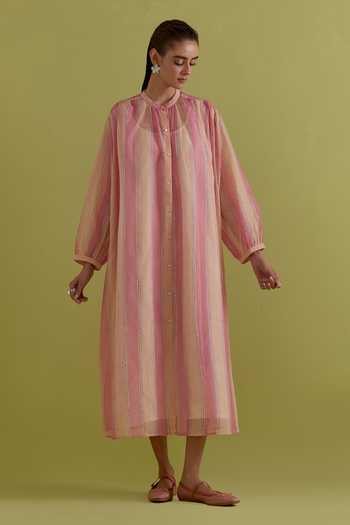 Upavita Hand Block Print Dress 