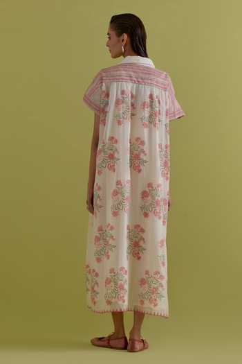 Upavita Floral Print Dress 