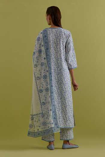 Upavita Hand Block Print Kurta Set 