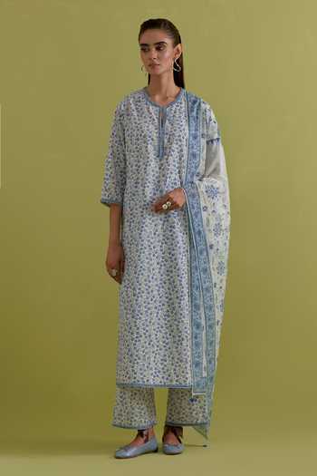 Upavita Hand Block Print Kurta Set 