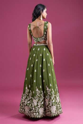 Samyukta Singhania Sequinned & Zari Embroidered Lehenga Set 