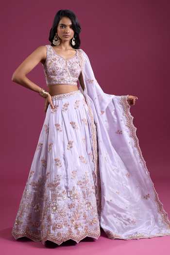 Samyukta Singhania Sequinned & Zari Embroidered Lehenga Set 