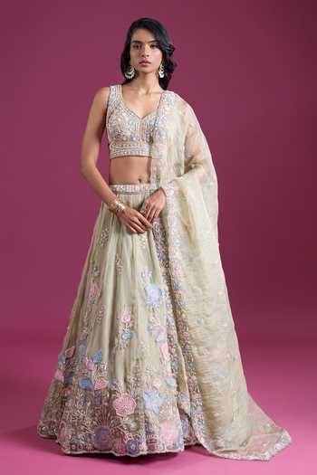 Samyukta Singhania Sequinned & Zari Embroidered Lehenga Set 
