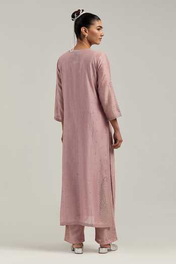 Kora Silk Chanderi Kurta & Pant Set  