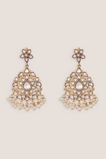 Zevar By Geeta Kundan Polki Earrings 