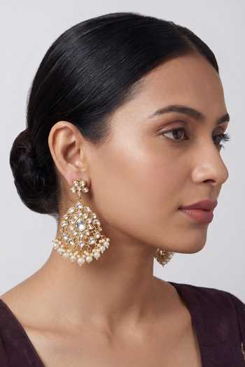 Zevar By Geeta Kundan Polki Earrings 