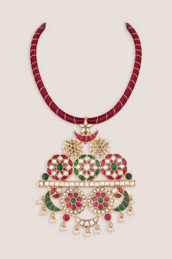 Zevar By Geeta Kundan Polki Necklace 