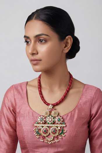 Zevar By Geeta Kundan Polki Necklace 